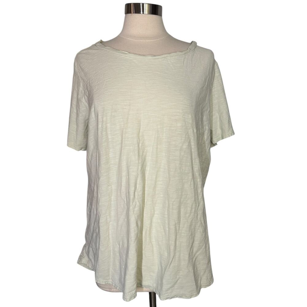 Wonderly Women’s XL Light Lime Green Relaxed Short Sleeve T-Shirt